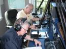 ARRL Headquarters Volunteer Skip Colton, W1FTE (rear) and ARRL Field Organization Supervisor Steve Ewald, WV1X, check into the national net from W1AW as part of the “Cascadia Rising” exercise. W1AW Station Manager Joe Carcia, NJ1Q, handled message traffic via Winlink. 